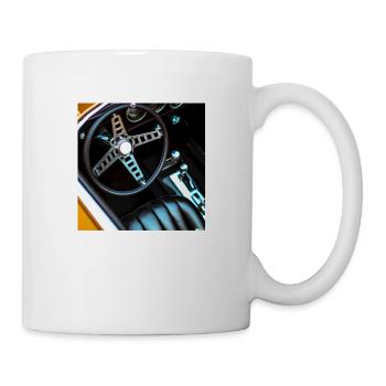 cooles vintage design eines Sport Autos - Tasse - Weiß - Rechts
