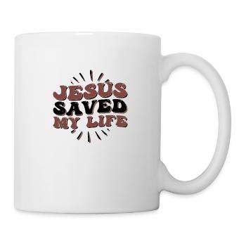 Jesus saved my Life - Mug - white - Right