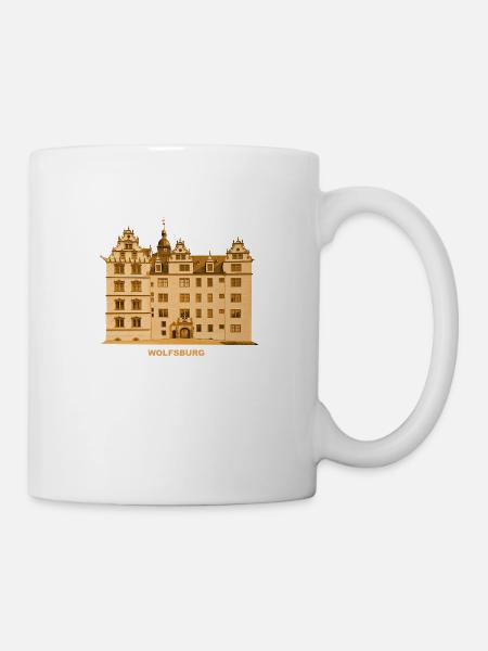 Wolfsburg Schloss Autostadt Niedersachsen - Tasse - Weiß