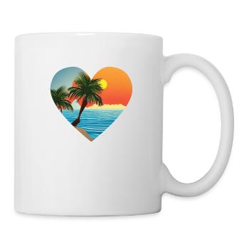 Palm Island Summer Holiday Sun Palm Beach - Mug - white - Right