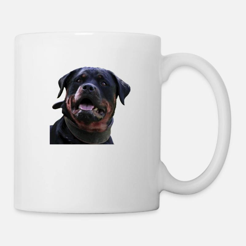 Rottweiler Portait - Mug - white