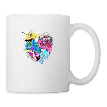 Graffiti style Splash hip hop colors painter color - Mug - white - Right