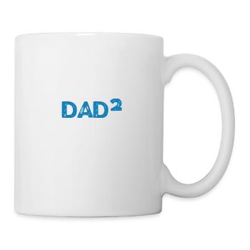 Best Dad Father of Two Father Twin Gift - Mug - white - Right
