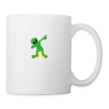 Dabbing Alien Dab Dance UFO Lover Idée cadeau - Mug blanc - blanc - Droite