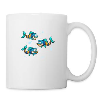 Funny Fish With Different Expressions - Mug - white - Right