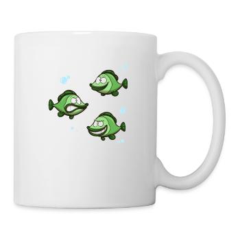 Funny Fish With Different Expressions - Mug - white - Right