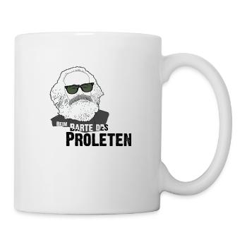 beim Barte der Proleten - Karl Marx - Tasse - Weiß - Rechts