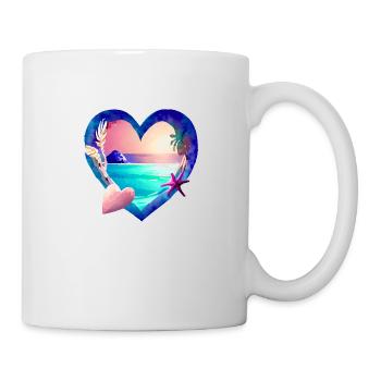Summer Holiday Sun Palm Beach Palm Island - Mug - white - Right
