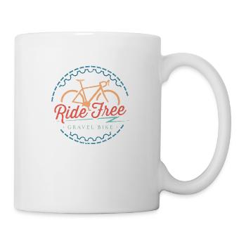 Gravel bike Ride Free - Mug - white - Right