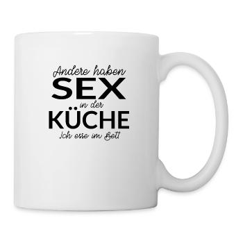 andere haben sex in der küche - Tasse - Weiß - Rechts