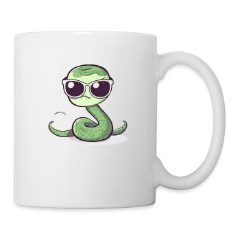 Saki le serpent - Mug blanc - blanc - Droite