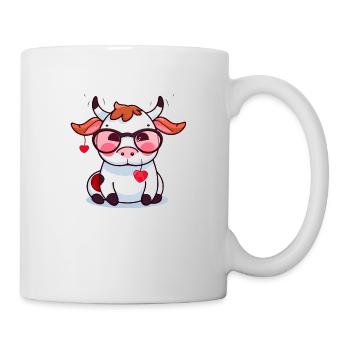 Lala, die Kuh - Tasse - Weiß - Rechts