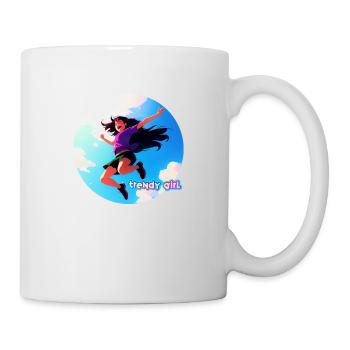 trendy girl - enjoyment of life - Tasse - Weiß - Rechts