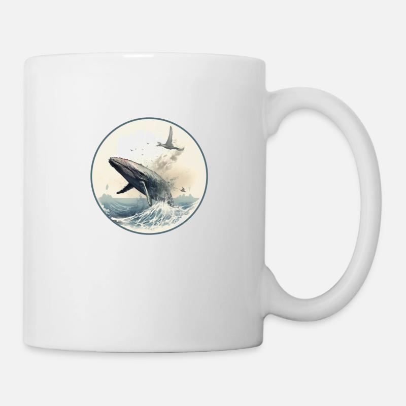 Baleine - Mug blanc - blanc