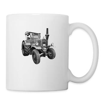 Bulldog - Tasse - Weiß - Rechts