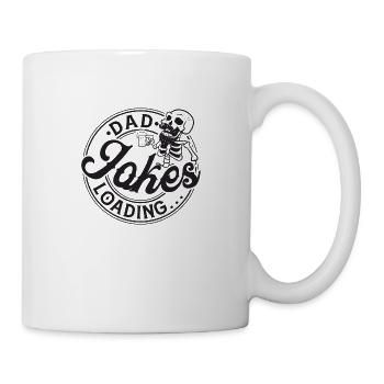 Papa plaisante en train de charger... - Mug blanc - blanc - Droite