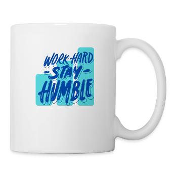 Work Hard Stay Humble - Mug - white - Right