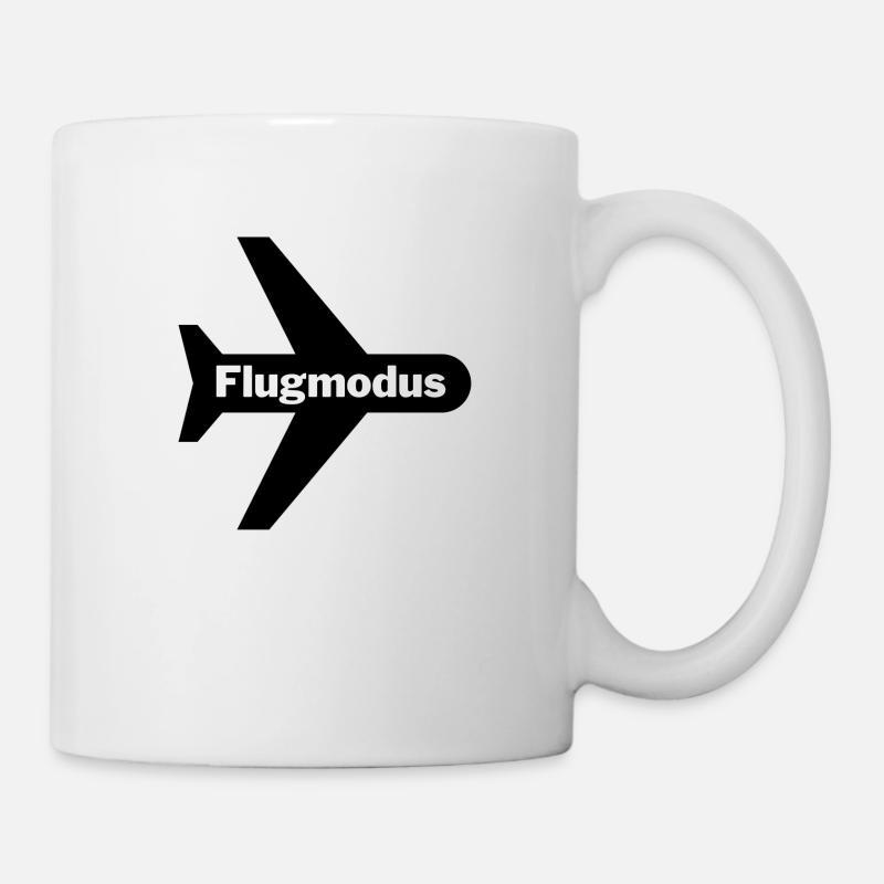 Flugmodus - Tasse - Weiß