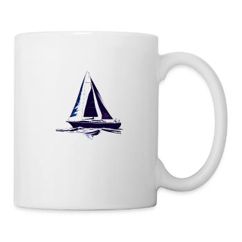 Segeln Segelsport Segelboot Segler Segelschiff - Tasse - Weiß - Rechts