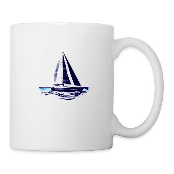 Segeln Segelboot Segelsport Segler Segelschiff - Tasse - Weiß - Rechts
