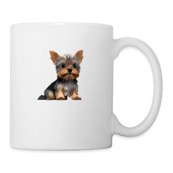 Dog Owner Yorkshire Terrier Puppy Dog - Mug - white - Right