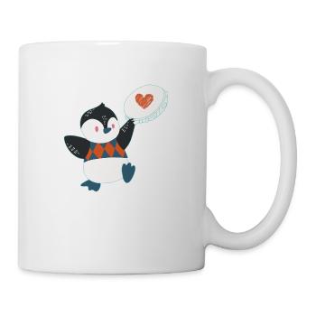 Pinguinmusik - Tasse - Weiß - Rechts