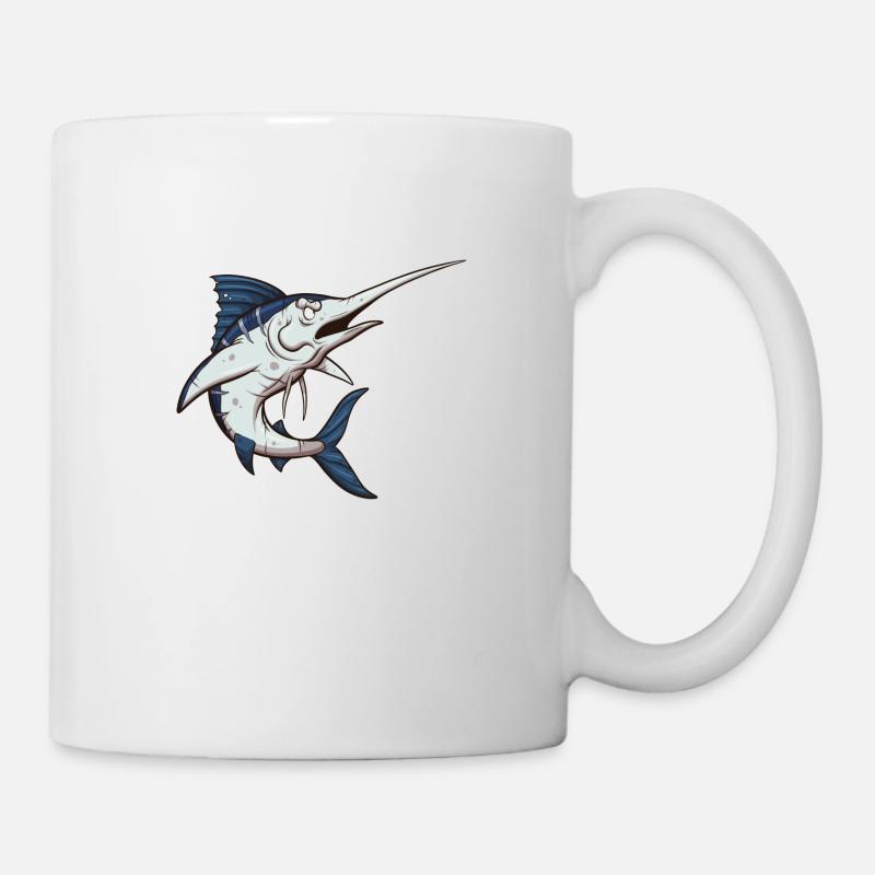 Schwertfisch - Tasse - Weiß