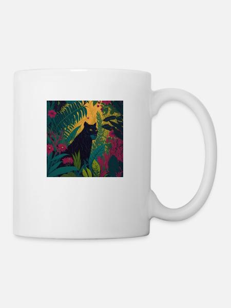 Black Panther Jungle - Mug - white