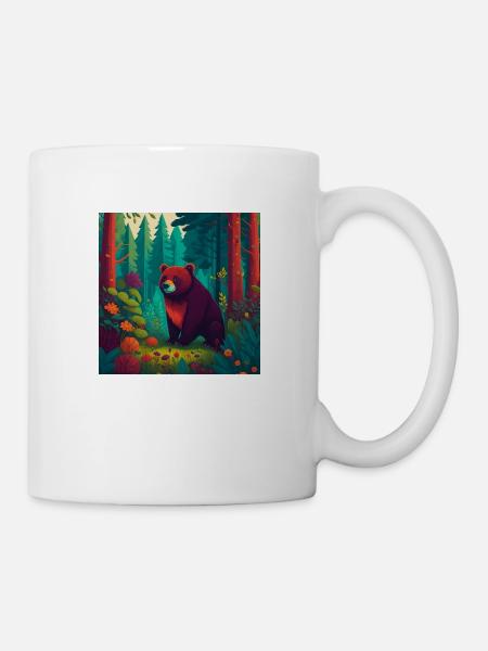 Bear in the forest - Mug - white