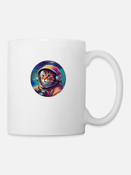 Cosmic Cat Explorer - Mug blanc - blanc