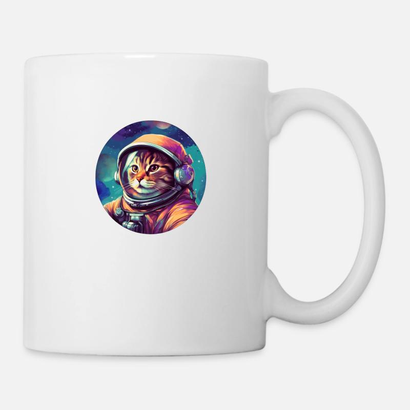 Cosmic Cat Explorer - Mug - white