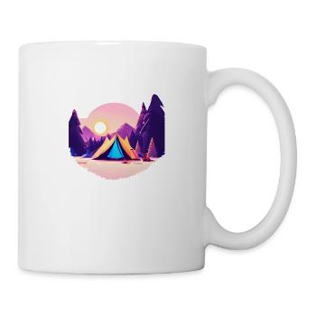 Camping Camping-car Cadeau Caravane Camp Tentes - Mug blanc - blanc - Droite