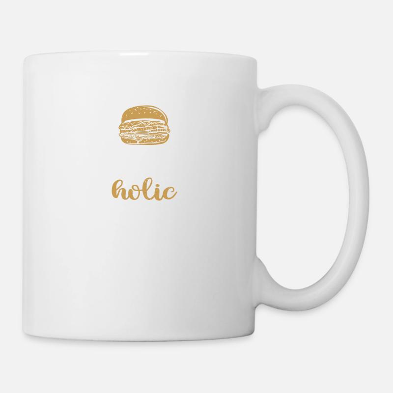 Burger-holic Hamburger Food Meat Buns - Tasse - Weiß