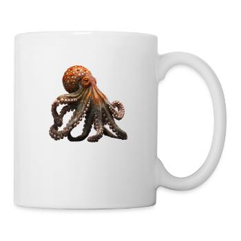 The octopus is a fascinating sea creature - Mug - white - Right