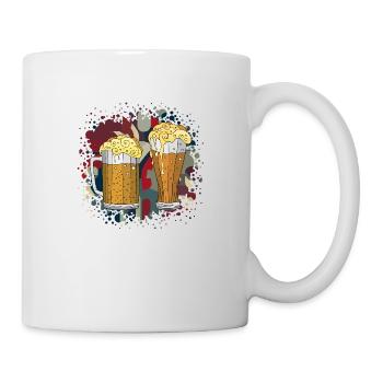 Tasse et verre - Mug blanc - blanc - Droite
