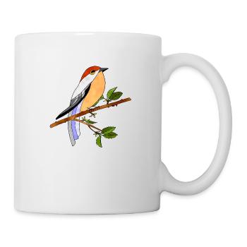 Oiseau - Mug blanc - blanc - Droite
