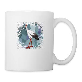 Storch - Tasse - Weiß - Rechts