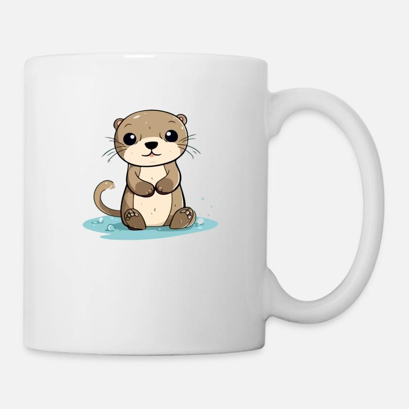 Kooko der Otter - Tasse - Weiß