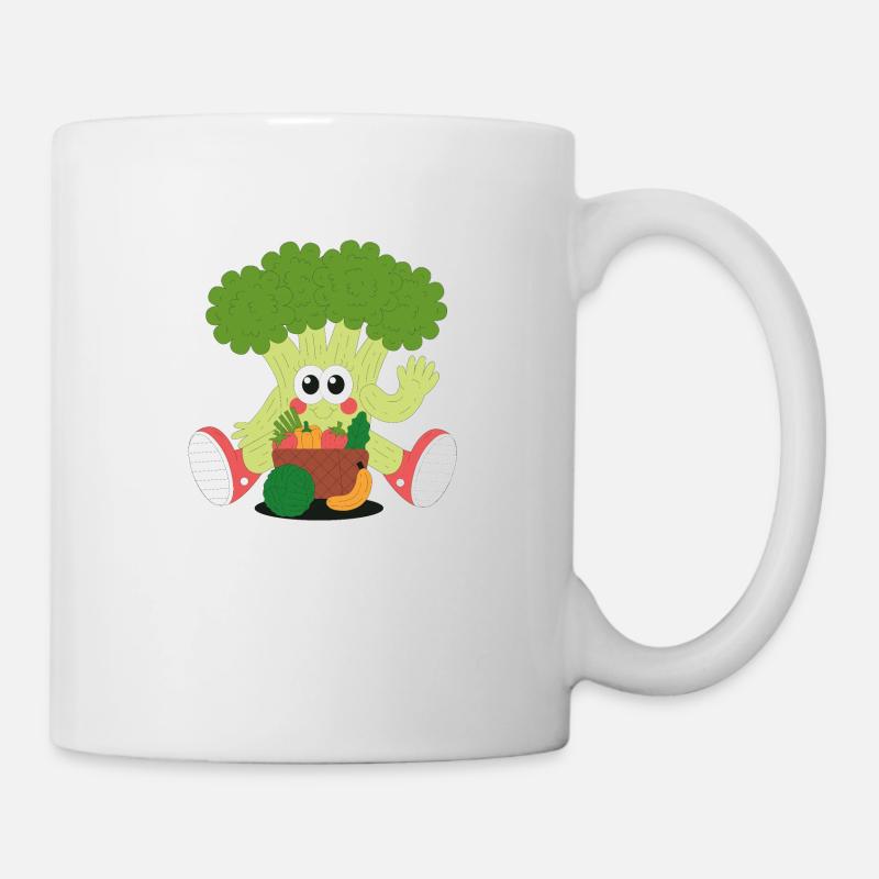 HAPPY BRROCCOLI - Mug - white