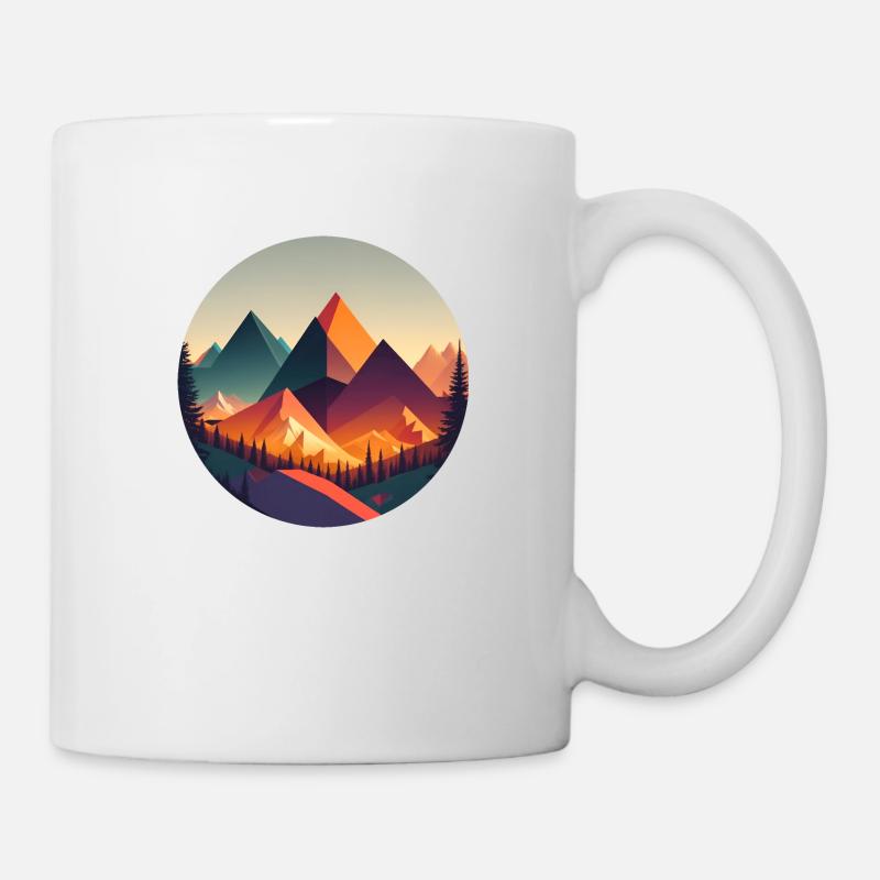 Paysage géométrique - Mug blanc - blanc