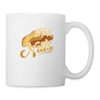I Hate Nuts Nut Allergic Awareness - Tasse - Weiß - Rechts