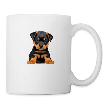 Rottweiler Chien Rottweiler Chiot Chiens Chiot - Mug blanc - blanc - Droite