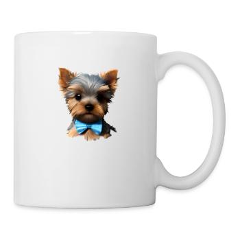 Dog Owner Yorkshire Terrier Puppy Dog - Mug - white - Right