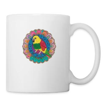 beautiful bright parrot | - Mug - white - Right