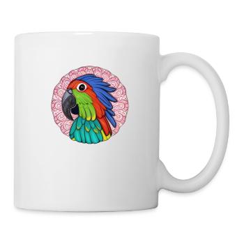 beautiful bright parrot | - Mug - white - Right