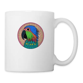 beautiful bright parrot | - Mug - white - Right