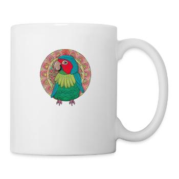 beautiful bright parrot | - Mug - white - Right