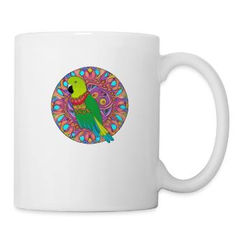 beautiful bright parrot | - Mug - white - Right