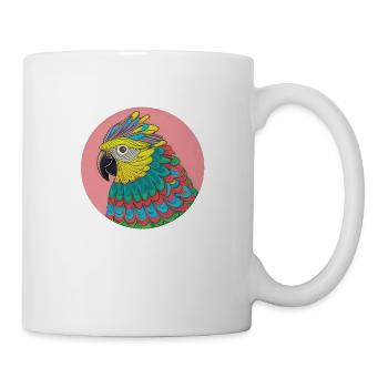 beautiful bright parrot | - Mug - white - Right