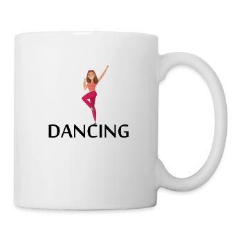 Dancing Dance Music - Tasse - Weiß - Rechts